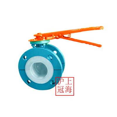 D41F4、D41F46手柄法兰式衬氟蝶阀