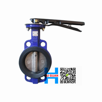 D71J手柄对夹式衬胶蝶阀